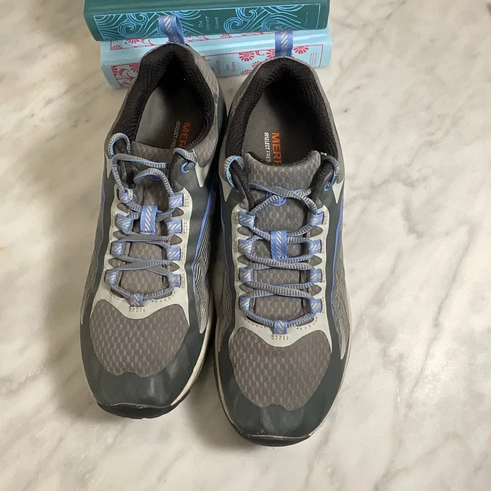 Grey Merrell Select Fresh Vibram Performance Hiking or Trail Sneakers Size 8.5
